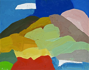 Etel Adnan, Collection Silvia Fiorucci Roman, Monaco. © The Estate of Etel Adnan Courtesy Sfeir-Semler Gallery, Hamburg/Beirut 